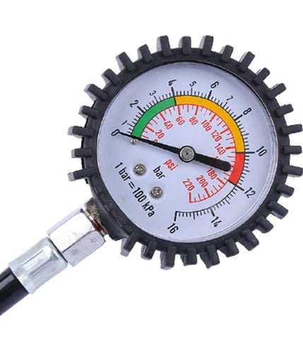 مقياس ضغط الإطارات ٢٢٠ رطل/بوصة مربعة و١٦ بار، مع...