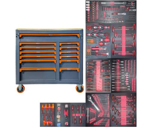 صندوق 13 درج مع عدد يدوية367 قطعة