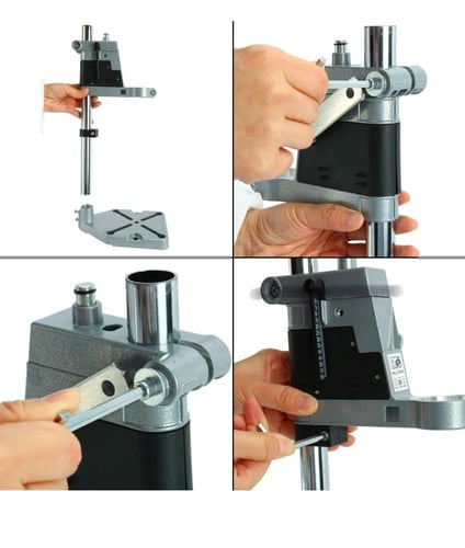 حامل ضغط قابل للتعديل لمنضدة العمل المثقاب، أداة د...