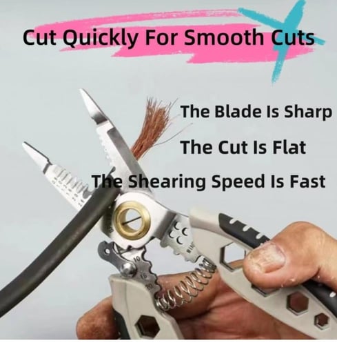 اداة تعرية اسلاك متعددة الاغراض مقاس 7 انش - هدية...