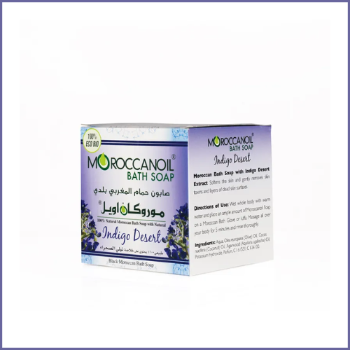 موروكان أويل صابون المغربي بخلاصة النيلة الزرقاء +...