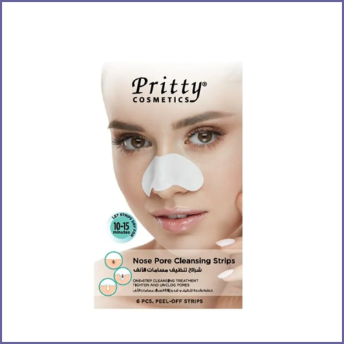بريتي شرائح تنظيف مسام الأنف - 6 قطع