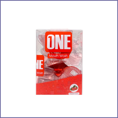 ون كبسولات فردية غسول الفم بالفراولة - 20 حبة