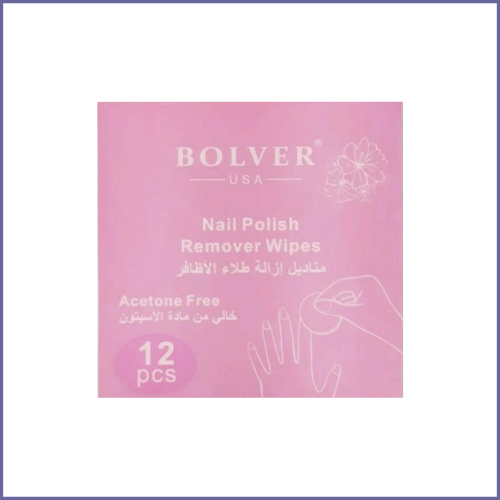 بولفير مناديل إزالة طلاء الاظافر - 12 منديل