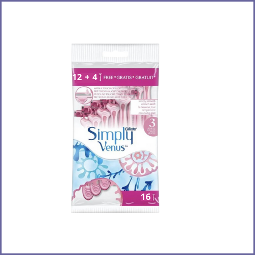 جيليت فينوس 3 شفرات - 12 + 4 قطع