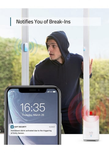 يوفي، مجموعة جرس إنذار قاعدة منزلية + مستشعر حركة...