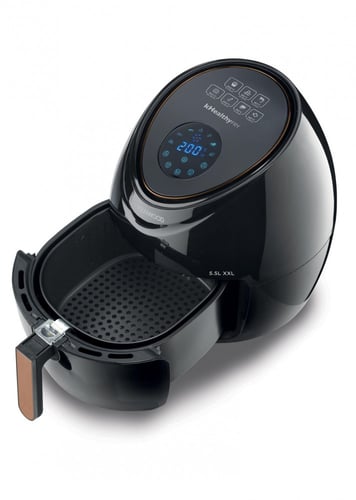 كينوود قلاية بدون زيت، 5.5 لتر، 1800 واط، أسود