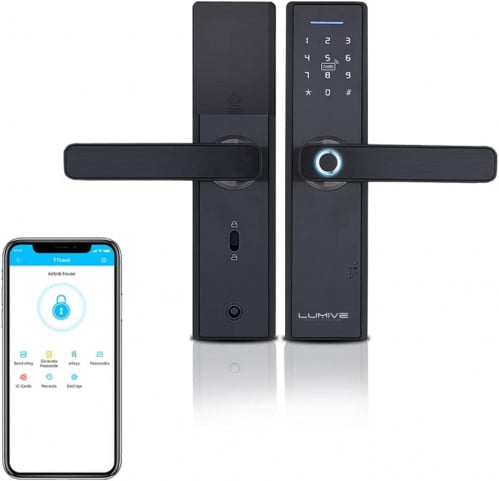 قفل ذكي للباب من لومفي ببصمة الاصابع