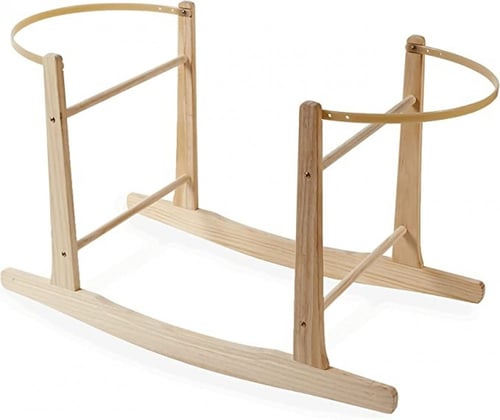 حامل سلة هزاز خشبي