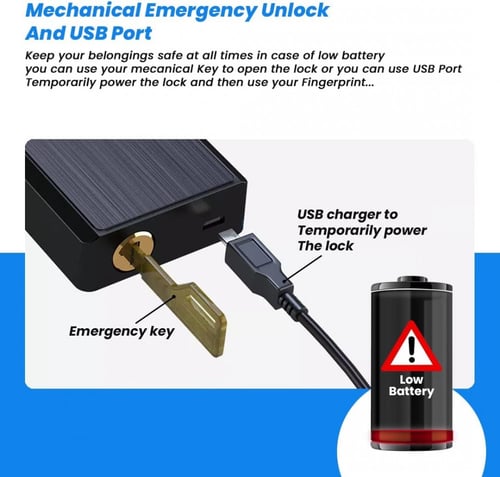 قفل ذكي للباب من لومفي ببصمة الاصابع