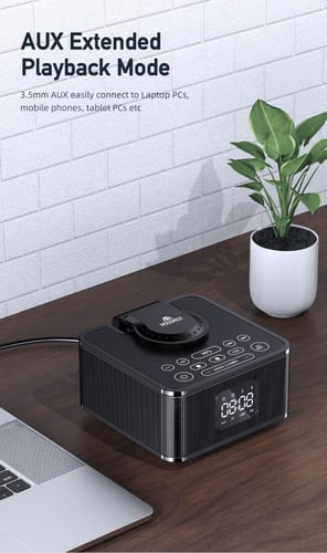 موج ماكس بطارية متنقله وسماعة لاسلكية وساعه ومنبه