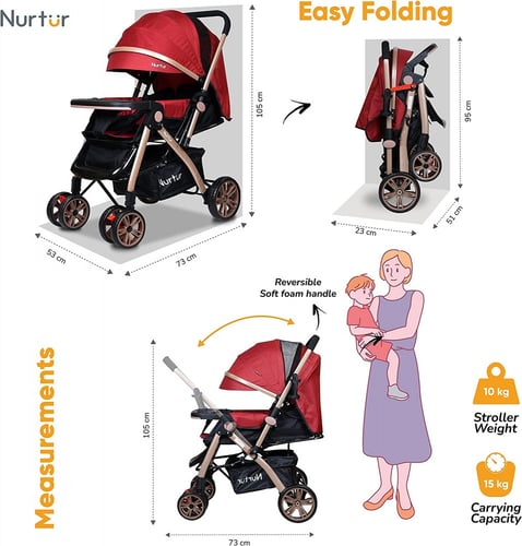 عربة للاطفال من نيرتشير، للاعمار - شهر