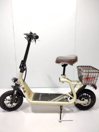 سكوتر cloud برو الكهربائي بمقعدة + سلة