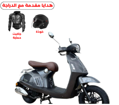 دراجة نارية عجيب الإيطالي لون رمادي