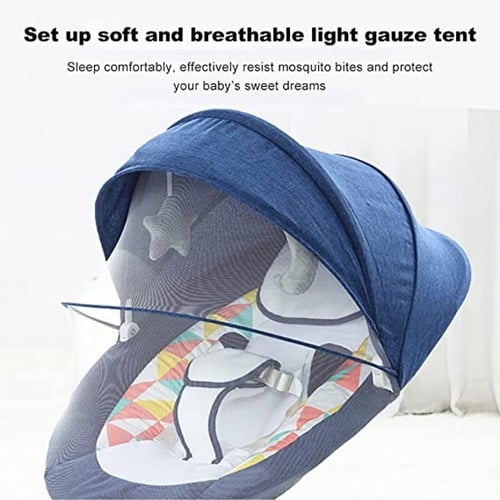 كرسي هزاز كهربائي مصنوع يدويًا للاطفال ذكي ببلوتوث...