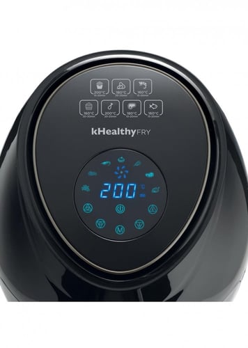 كينوود قلاية بدون زيت، 5.5 لتر، 1800 واط، أسود