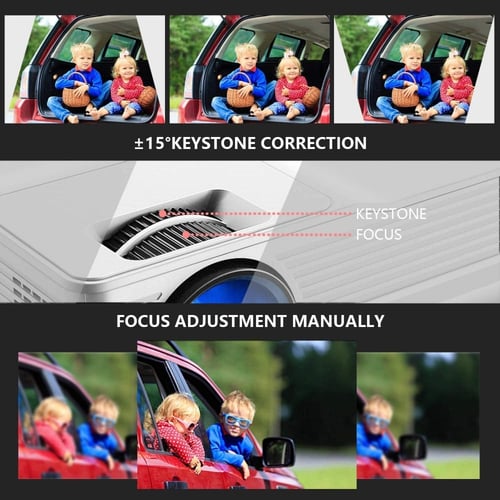 بروجيكتور فنلايتس دقة 1080P، شاشة LED مقاس 200 انش