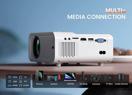 بروجكتر جهاز عرض من اكروجوي 900 لومن WiFi