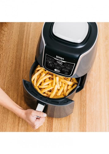 نينجا، مقلاة بدون زيت، 5.2 لتر، 1750 واط، أسود