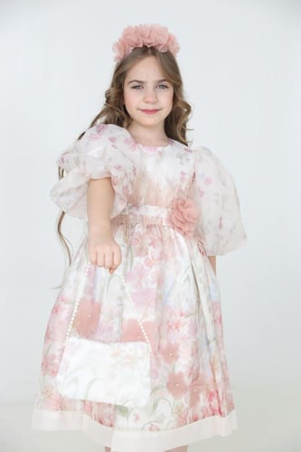 فستان موود + طوق+ شنطة