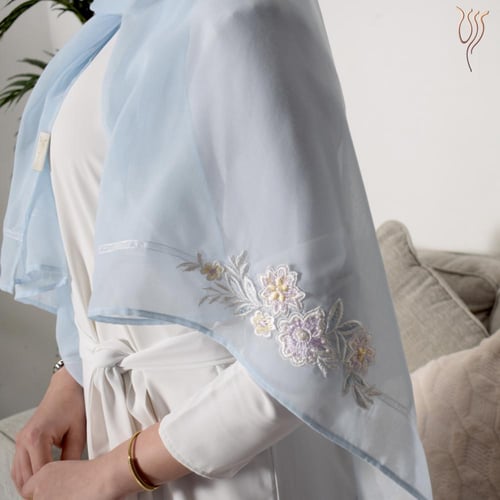 طرحة بوال أبليكة باستل سماوي