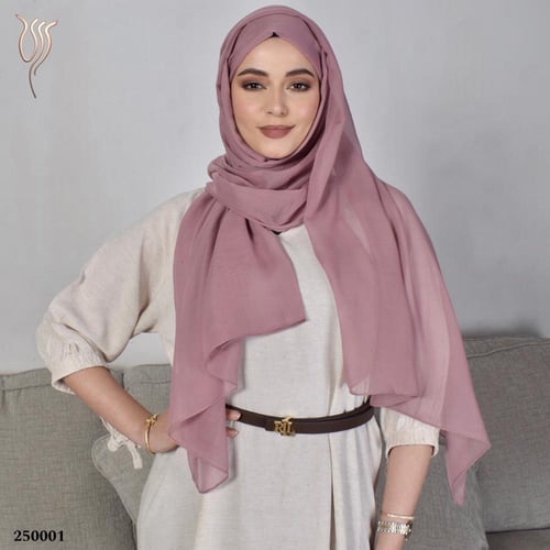 طرحة بوال سادة بنك غامق طبقة واحدة