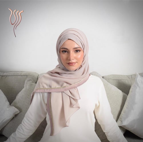 طرحة ليزر بدي روز بطرف ساتان وقيطان