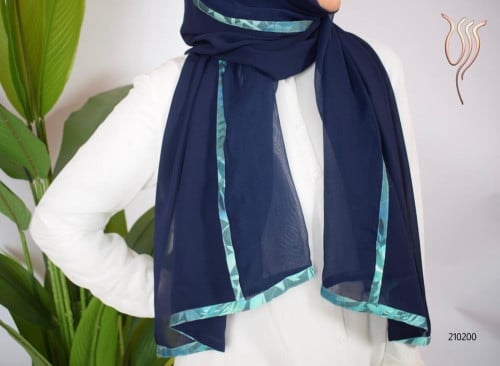 طرحة كحلي بوال وليزر مشجر