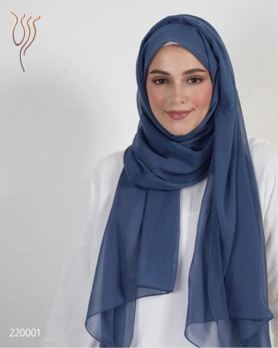 طرحة بوال سادة أزرق بحري طبقة واحدة