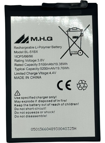 M.H.Q BL-51BX Infinix Hot 10 (BL-51BX) BATTERY -بط...