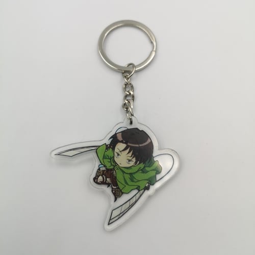 ميدالية اكريليك لشخصية ليفاي شكل 1