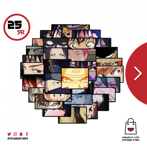 ملصقات اعين الشخصيات 40 ملصق