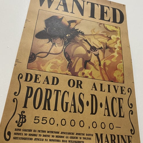 بوستر المطلوبين لشخصية ايس