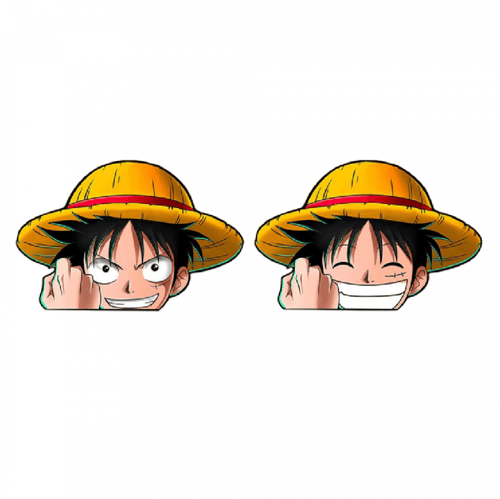 ملصق ثلاثي الأبعاد لشخصية لوفي