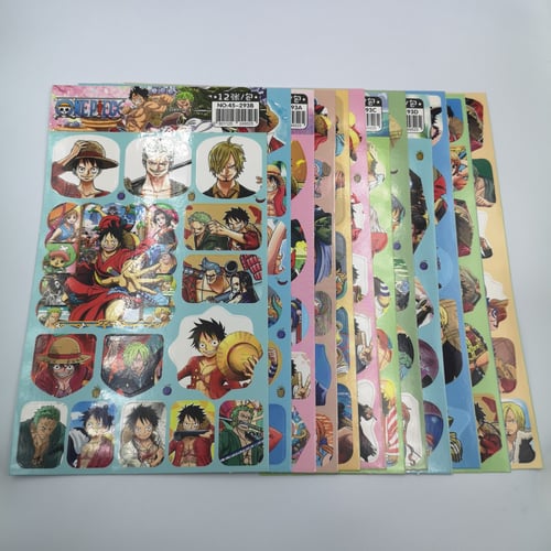 ون بيس صفحة ملصقات عشوائية