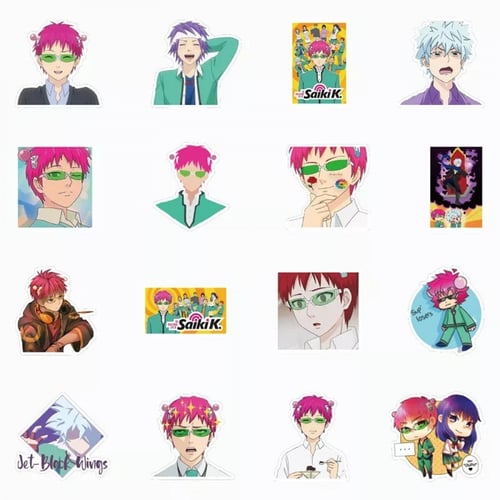 ملصقات حياة سايكي الكارثية 50 ملصق