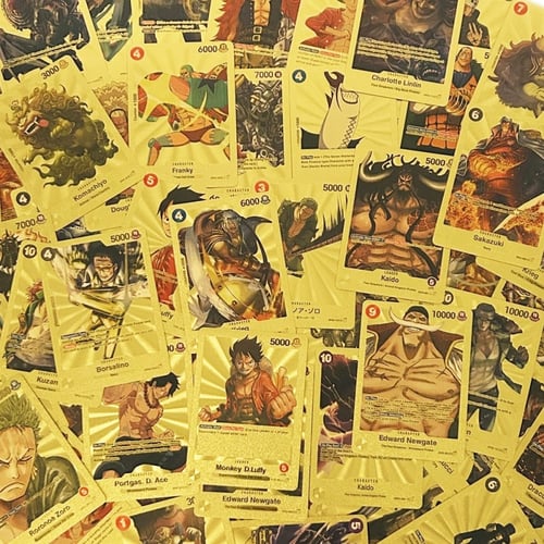 حزمة بطاقات ون بيس الذهبية 55 بطاقة