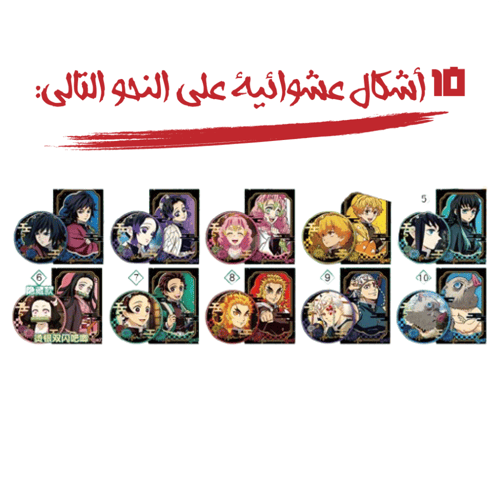 بكج قاتل الشياطين بروش + بطاقة