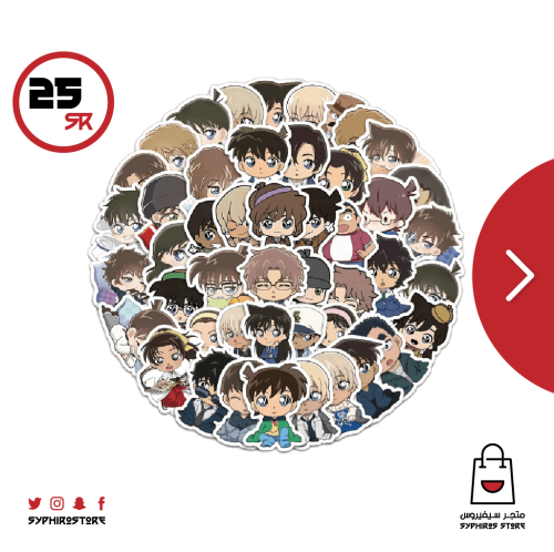 ملصقات المحقق كونان شكل 3 - 70 ملصق