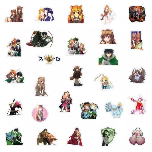 ملصقات انمي بطل الدرع - 50 ملصق