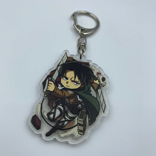 ميدالية اكريليك لشخصية ليفاي شكل 3