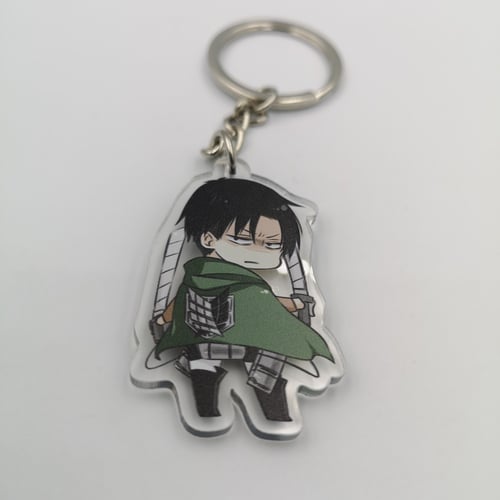 ميدالية اكريليك لشخصية ليفاي شكل 2