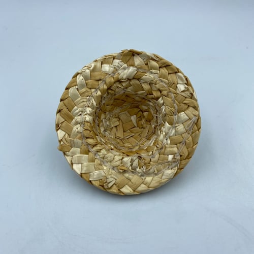 قبعة قش صغيرة