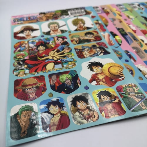 ون بيس صفحة ملصقات عشوائية