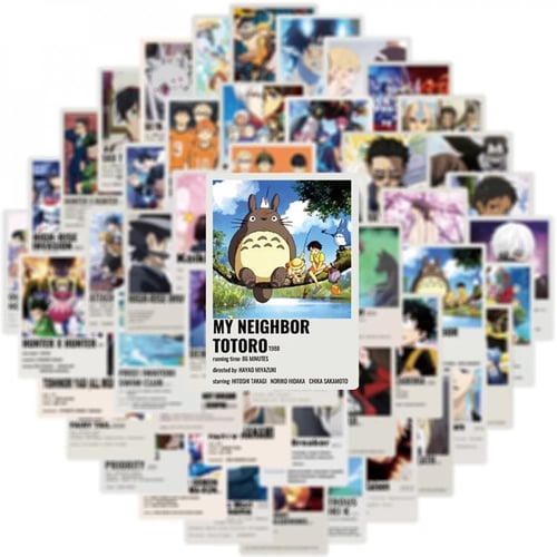 ملصقات معلومات الأنميات 50 ملصق