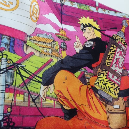 علم لشخصية ناروتو مع غاماكيتشي