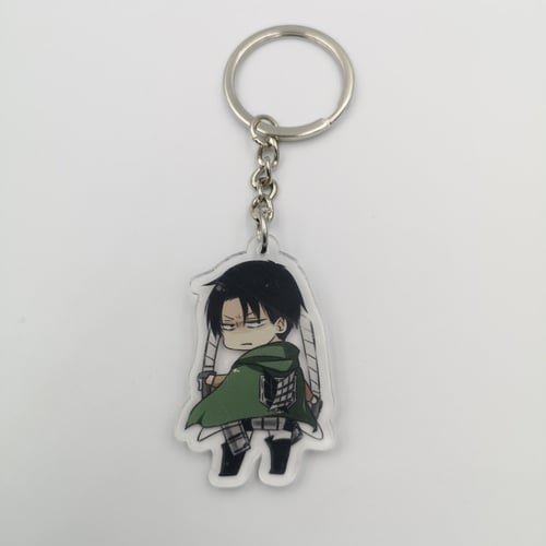 ميدالية اكريليك لشخصية ليفاي شكل 2