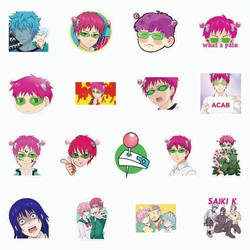 ملصقات حياة سايكي الكارثية 50 ملصق