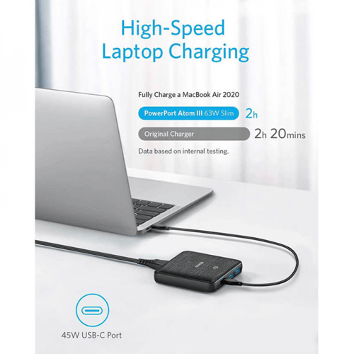 شاحن مكتبي انكر باوربورت اتوم نحيف الاصدار الثالث...