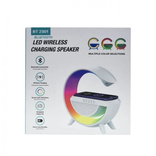 سماعة بلوتوث 3 في 1 + شاحن لاسلكي + مصباح ليد مودي...